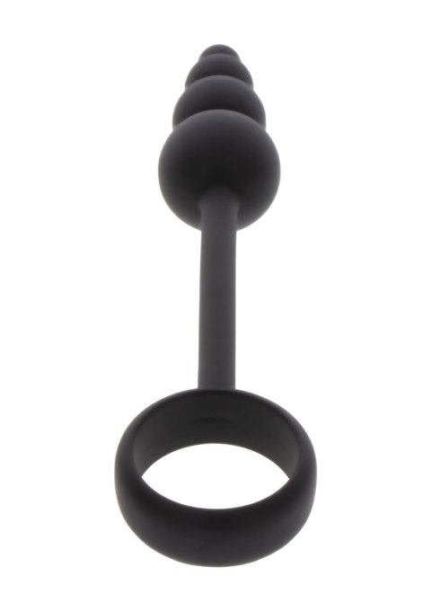 Anal Snake Plug & Penis Ring Black TOYJOY