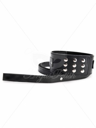 Black Collar With Leash Argus