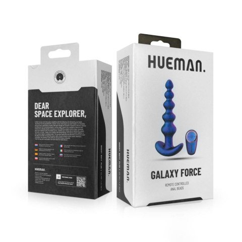 Hueman - Galaxy Force Vibrating Butt Plug with Remote Hueman