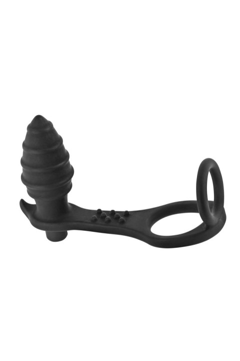 PROSTATE STIMULATOR COCKRING PLUG AP071 BLACK Blue Junker