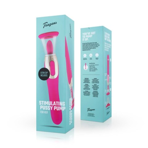 Pleasure Pump With G-Spot Vibrator - Pink Teazers