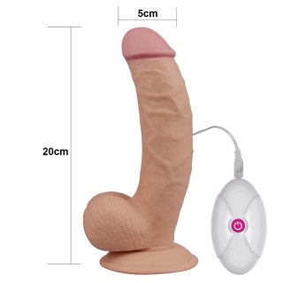 Realistyczne dildo z jądrami i wibracjami 21,5 cm Lovetoy