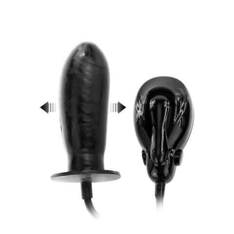 Dildo pompowane realistyczny penis czarny 16cm BAILE