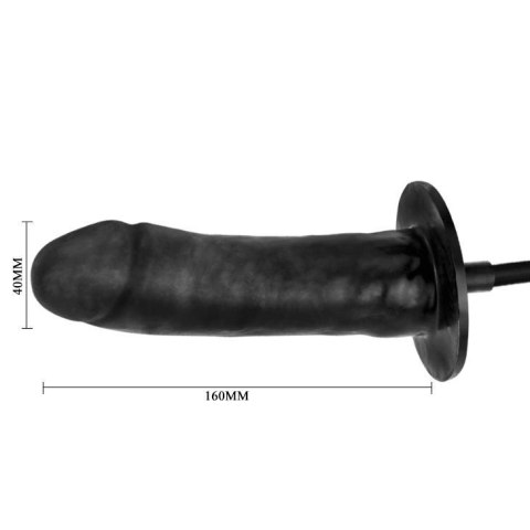 Dildo pompowane realistyczny penis czarny 16cm BAILE