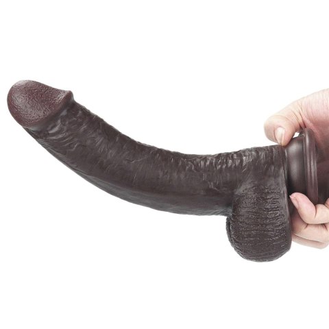 Murzyńskie dildo z dwuwarstwowego materiału 23 cm Lovetoy