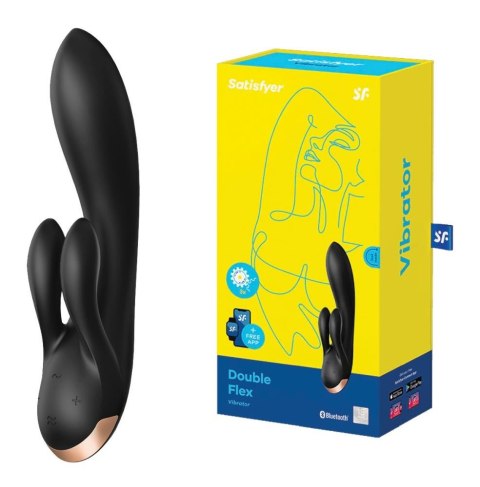 Wibrator króliczek aplikacja Satisfyer Double Flex Satisfyer