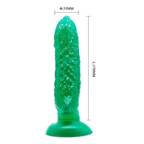 Dildo fikuśny ogórek chropowata tekstura 17 cm BAILE