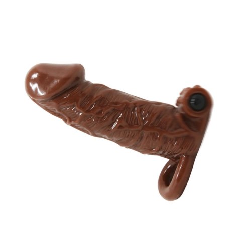 Małe kompaktowe dildo murzyńskie żylaste 15 cm BAILE