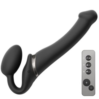 Strap-On z wibracjami Vibrating Bendable strap-on Noir M