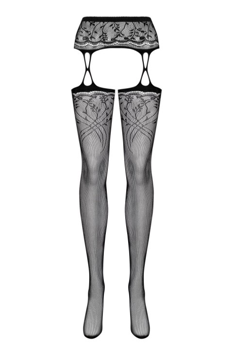 Garter stockings S206 czarne S/M/L