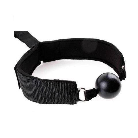 Uprząż z kneblem Gag Ball With Hand Cuff