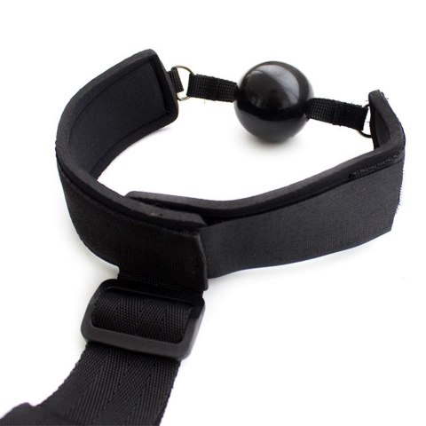 Uprząż z kneblem Gag Ball With Hand Cuff