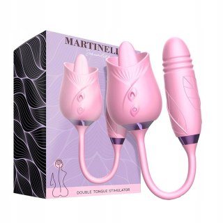 Double Tongue Stimulator Pink