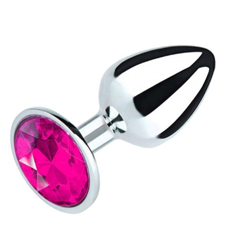 Metal Butt Plug Fuchsia rozmiar M