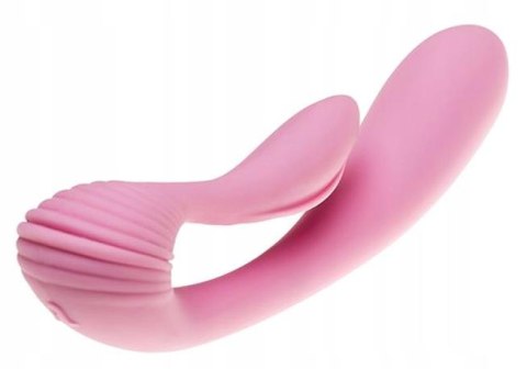 Masażer łechtaczki punkt g dwustronny 10tryb 18cm Adrien Lastic