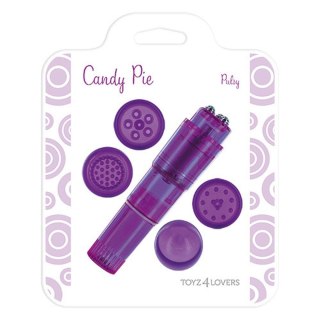 Mini stymulator łechtaczki masażer z nakładkami Candy Pie