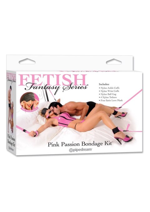 Wiązania-FF PINK PASSION BONDAGE KIT Pipedream