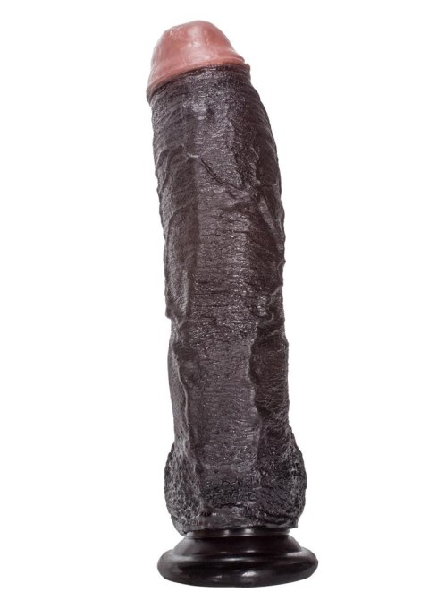 Zagięty sztuczny penis z przyssawką żylasty19 cm CalExotics