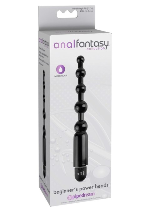 Plug/kulki-BEGINNERS POWER BEADS BLACK Pipedream