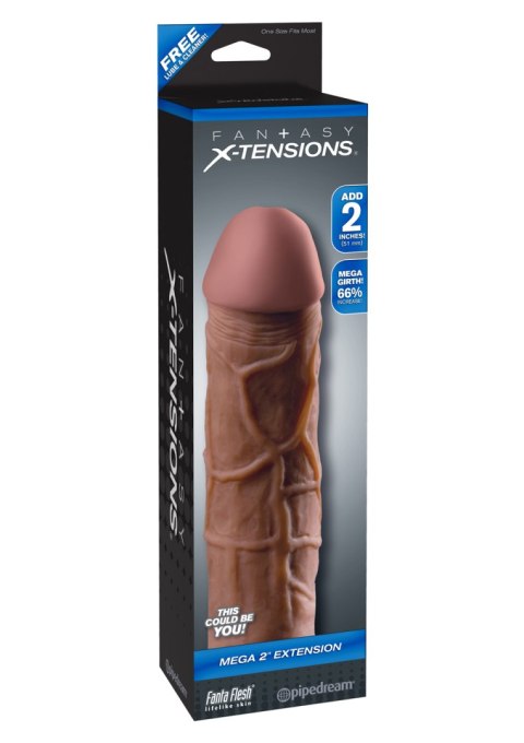 Stymulator-FX MEGA 2"""" EXTENSION BROWN Pipedream