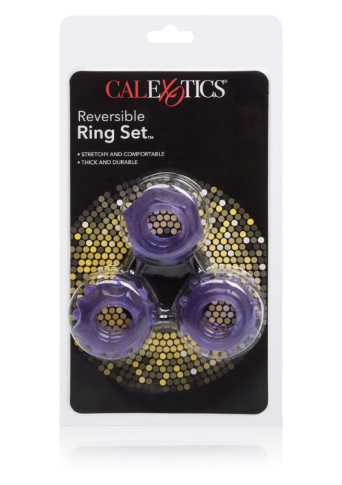 Pierścień-REVERSIBLE RING SET PURPLE CalExotics