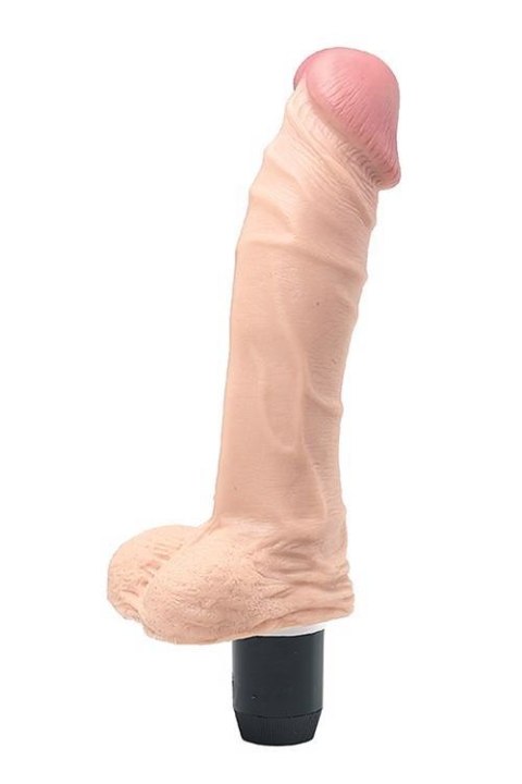 Gruby wibrator penis dildo z dużymi jądrami 17cm NMC