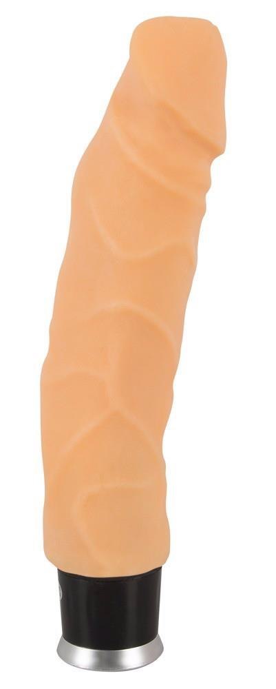 Jak prawdziwy penis miły przyjemny wibrator 23cm Nature Skin