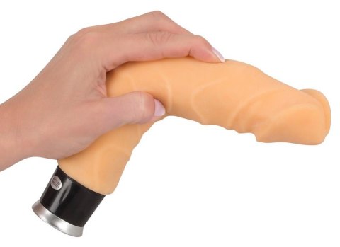 Jak prawdziwy penis miły przyjemny wibrator 23cm Nature Skin