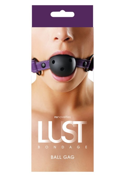 Knebel-LUST BONDAGE BALL GAG PURPLE NS Novelties