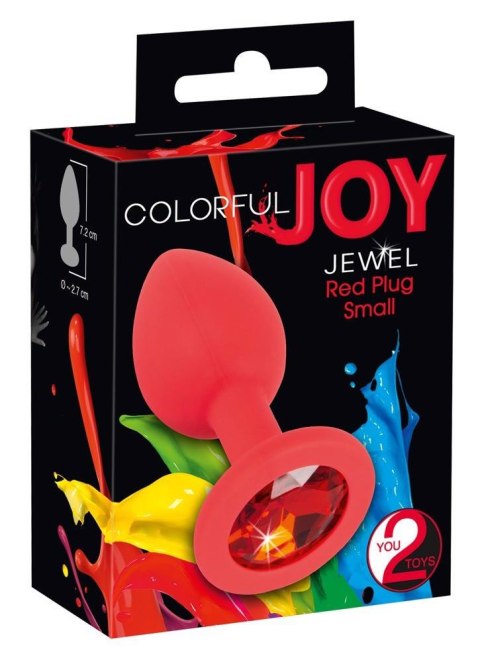 Mały korek analny kolorowy plug zatyczka do pupy 7 Colorful Joy