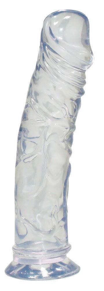 Przezroczyste dildo jak penis realistyczne 19cm Crystal