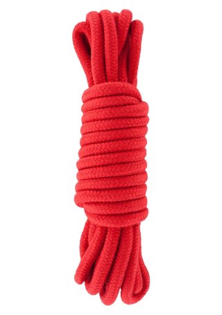 Wiązania-BONDAGE ROPE 5 METER RED Hidden Desire