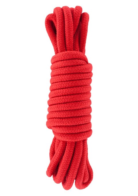 Wiązania-BONDAGE ROPE 5 METER RED Hidden Desire