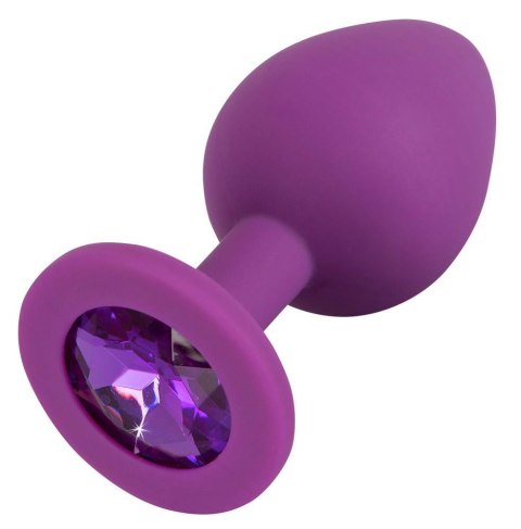 Silikonowy plug korek analny z kamyczkiem sex 7cm Colorful Joy