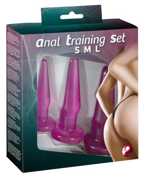 Korki plugi analne x3 zestaw trening rozciąganie You2Toys