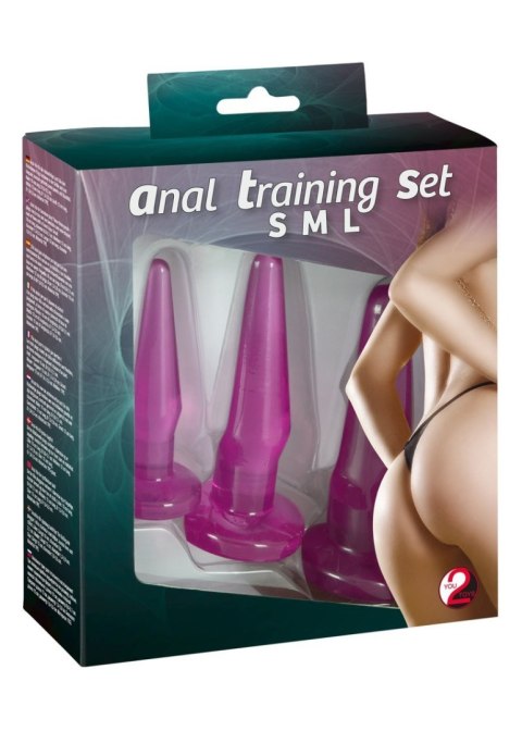 Korki plugi analne x3 zestaw trening rozciąganie You2Toys