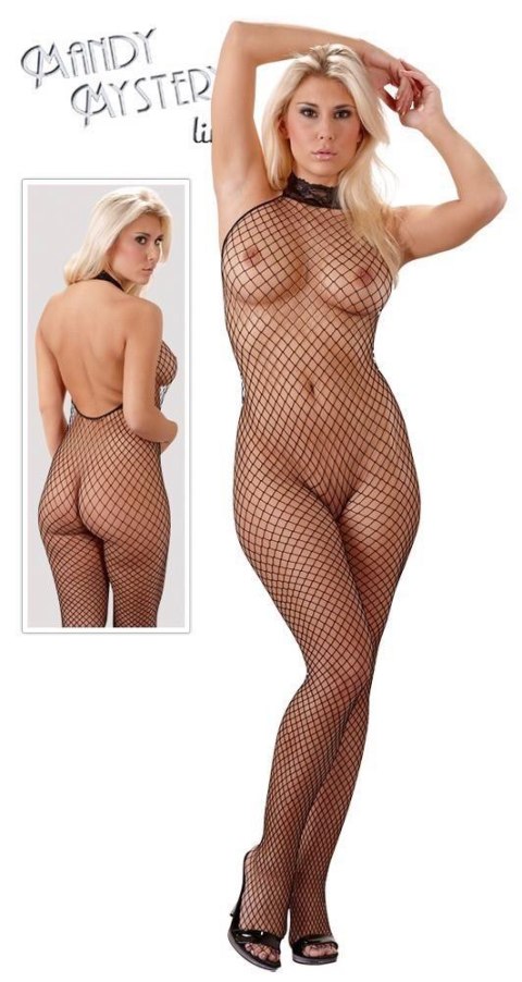 Podniecający bodystocking siatka rozcięty krok S/M NO:XQSE