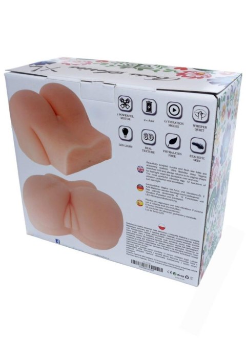 Masturbator realistyczny 2 otwory wibracje 3kg xl B - Series Lyla