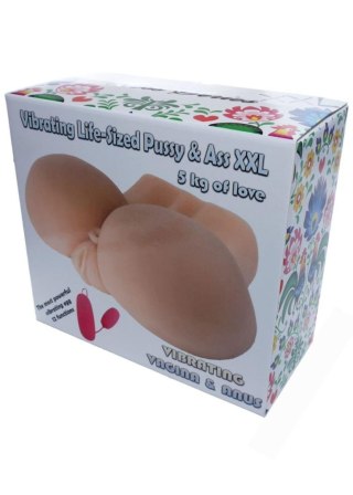 Masturbator realistyczny 2 otwory wibracje 5kg xxl B - Series Lyla