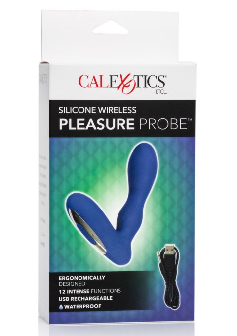 Plug/vibr-WIRELESS PLEASURE PROBE BLUE CalExotics