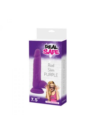 Dildo penis realistyczny sex jądra przyssawka 19cm Real Safe