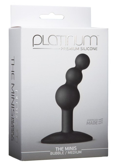 Plug-PLATINUM THE MINIS BUBBLE BLACK M Doc Johnson