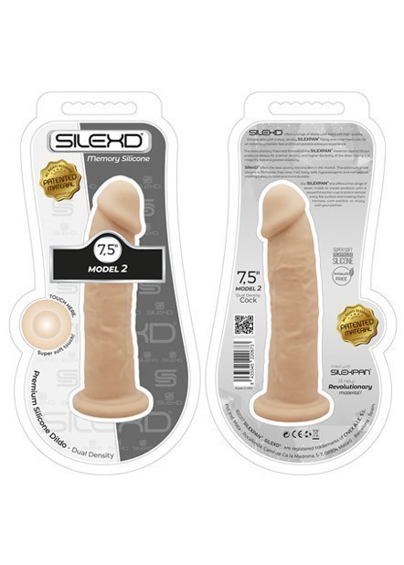 Dildo na przyssawce realistyczny jędrny penis 19cm Silexd