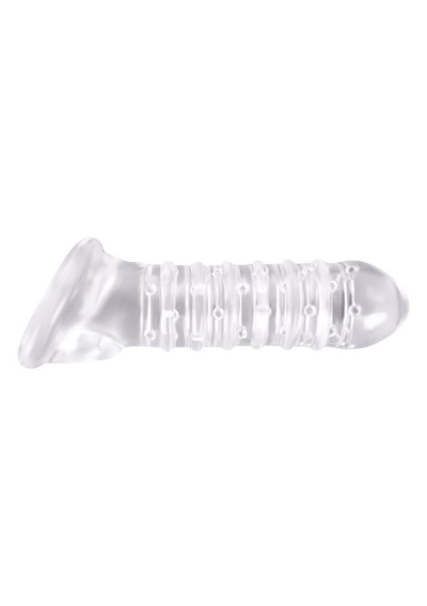 Stymulator-ribbed extension clear NS Novelties