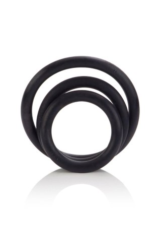 Pierścień-RUBBER RING BLACK SET 3PCS CalExotics