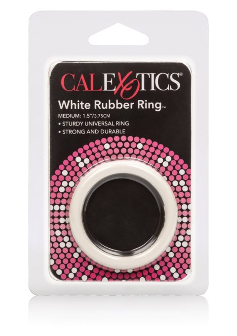 Pierścień-RUBBER RING WHITE MEDIUM CalExotics