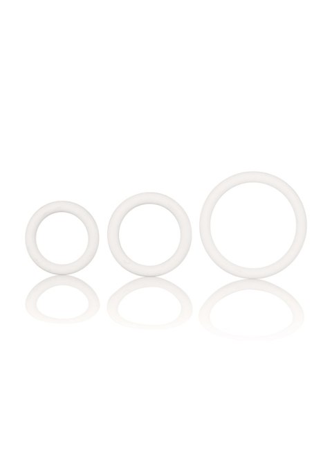 Pierścień-RUBBER RING WHITE SET 3PCS CalExotics