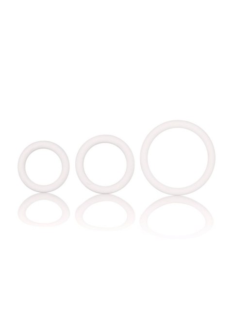 Pierścień-RUBBER RING WHITE SET 3PCS CalExotics