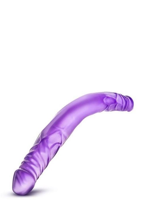 Dildo-b yours 14""""double dildo purple Blush