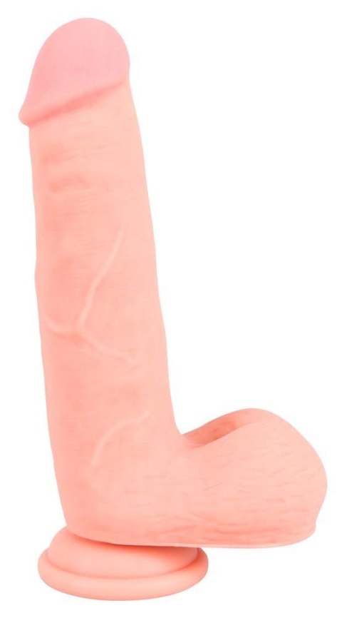 Duże grube dildo jak żywy penis na przyssawce 20cm Medical Silicone